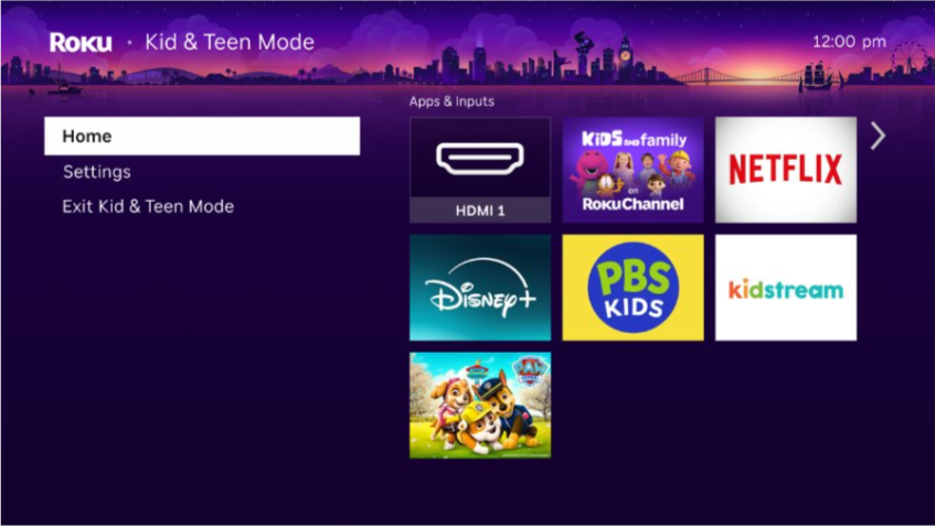roku815px - kid-teen-mode-ux
