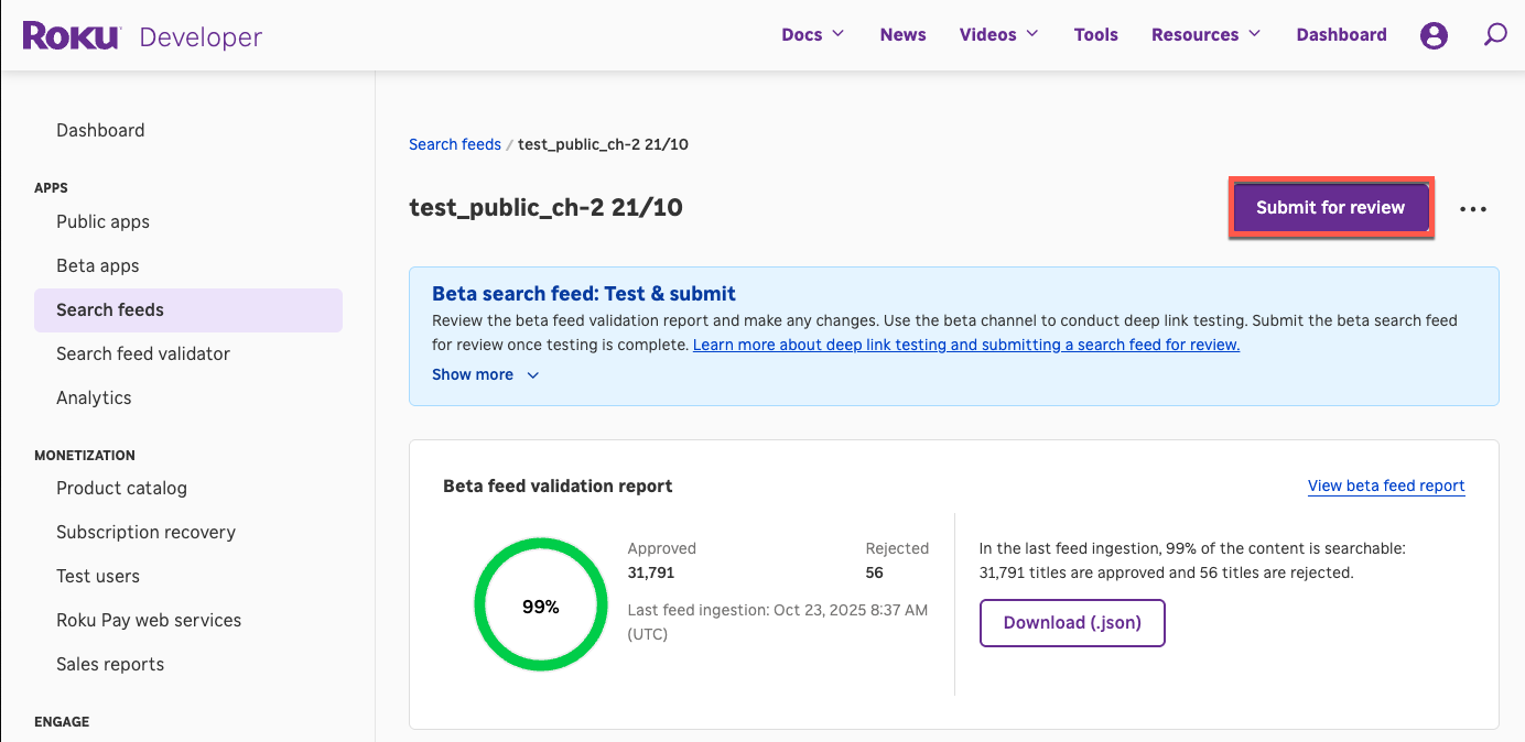 roku600px - add-deep-link-dialog