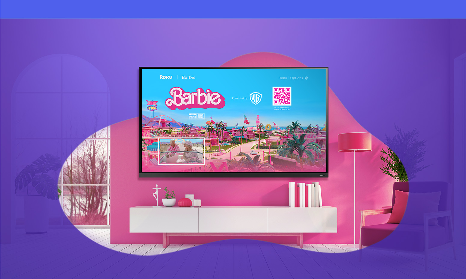 Barbie Movie Takes Over Roku With Barbie Dreamhouse in Roku City