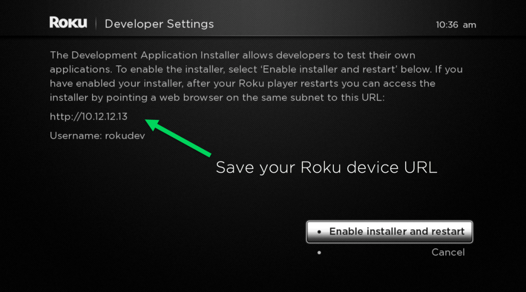 Hello Word Roke Roku