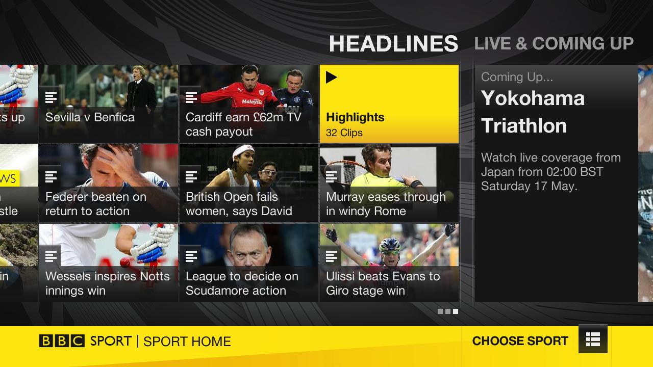 New on Roku BBC Sport now available in the UK