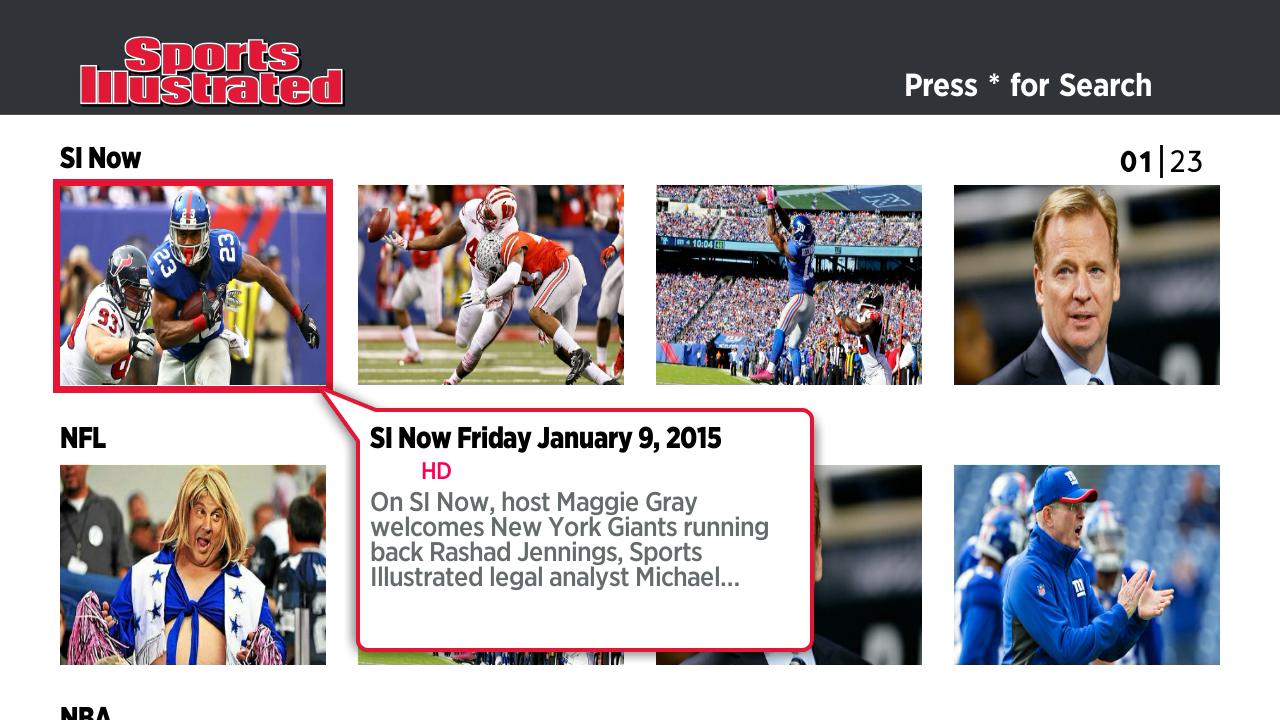 New in the Roku Channel Store Sports Illustrated