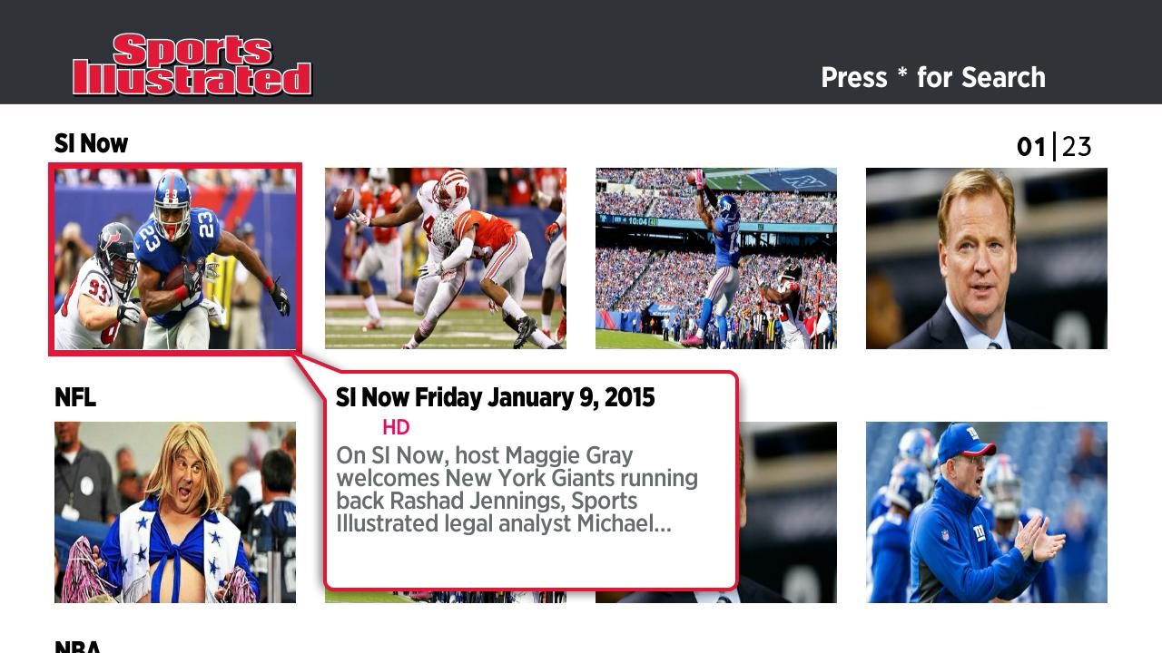 New York Giants, TV App, Roku Channel Store