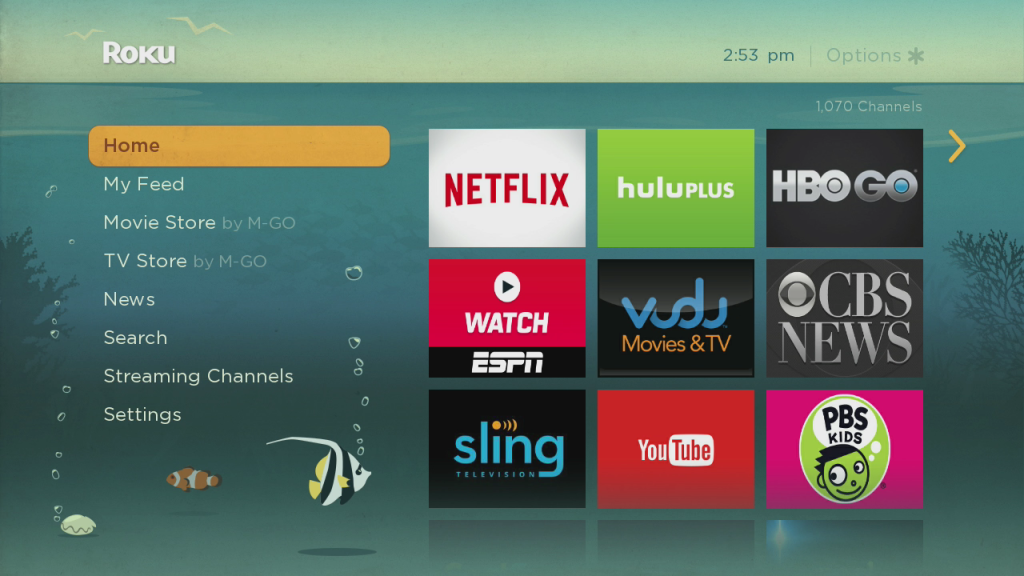 Fish Fun Roku theme