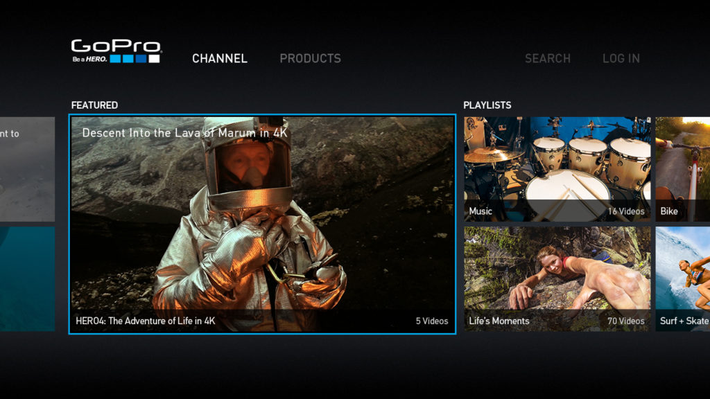 GoPro_Roku_Home Screen