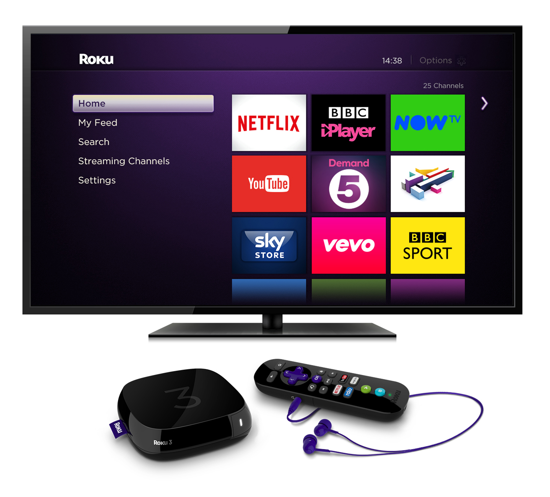 UK Home Screen Roku 3   UK Home Screen Roku 3 