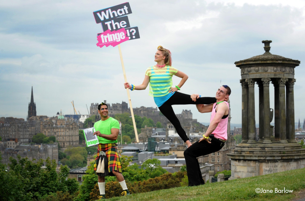 FREE FIRST USE The Edinburgh Festival Fringe Society officially launched the 2015 Edinburgh Festival Fringe programme on Calton Hill overlooking the city of Edinburgh, Scotland. Thursday, 4 June 2015. The Edinburgh Festival Fringe starts on 7 August 2015 and runs until 31 August 2015. Tickets on sale at Edfringe.com 4 June 2015. Picture by JANE BARLOW © Jane Barlow 2015 {all rights reserved} janebarlowphotography@gmail.com m: 07870 152324
