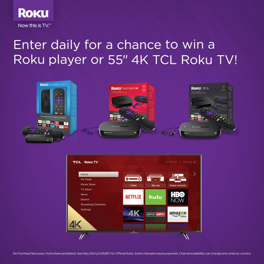 Meet the new Roku lineup sweepstakes