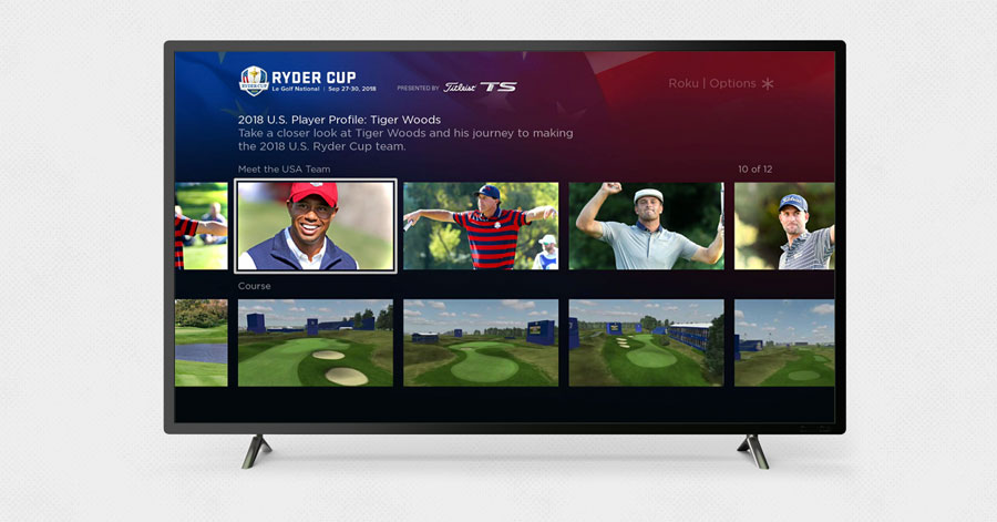 ryder cup on roku