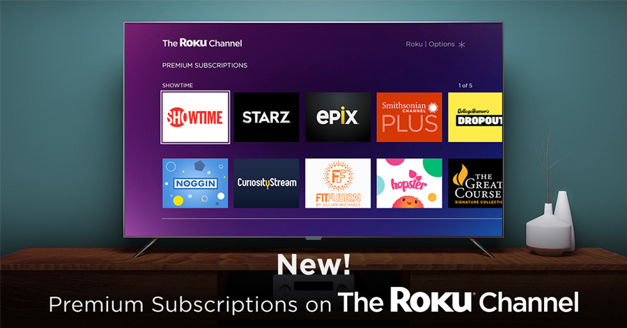 Premium Subscriptions coming soon to The Roku Channel