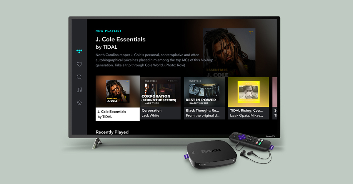TIDAL is now streaming on the Roku platform