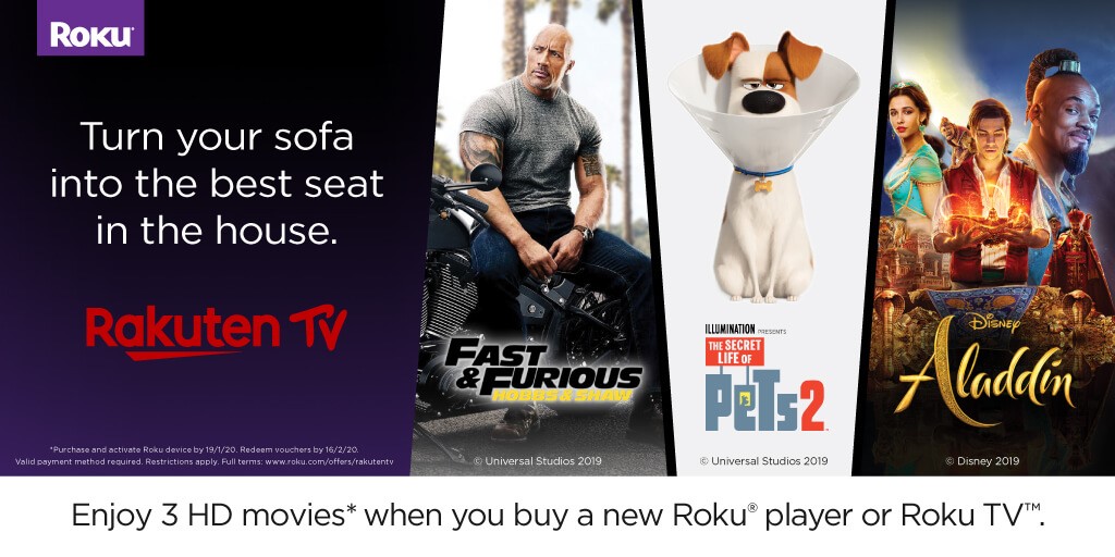 Roku & Rakuten TV make the perfect combination this holiday season!