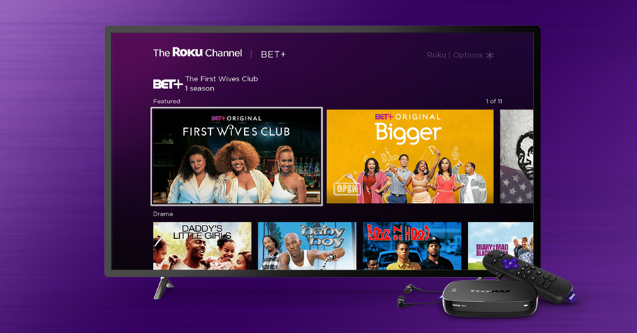 bet+ the roku channel