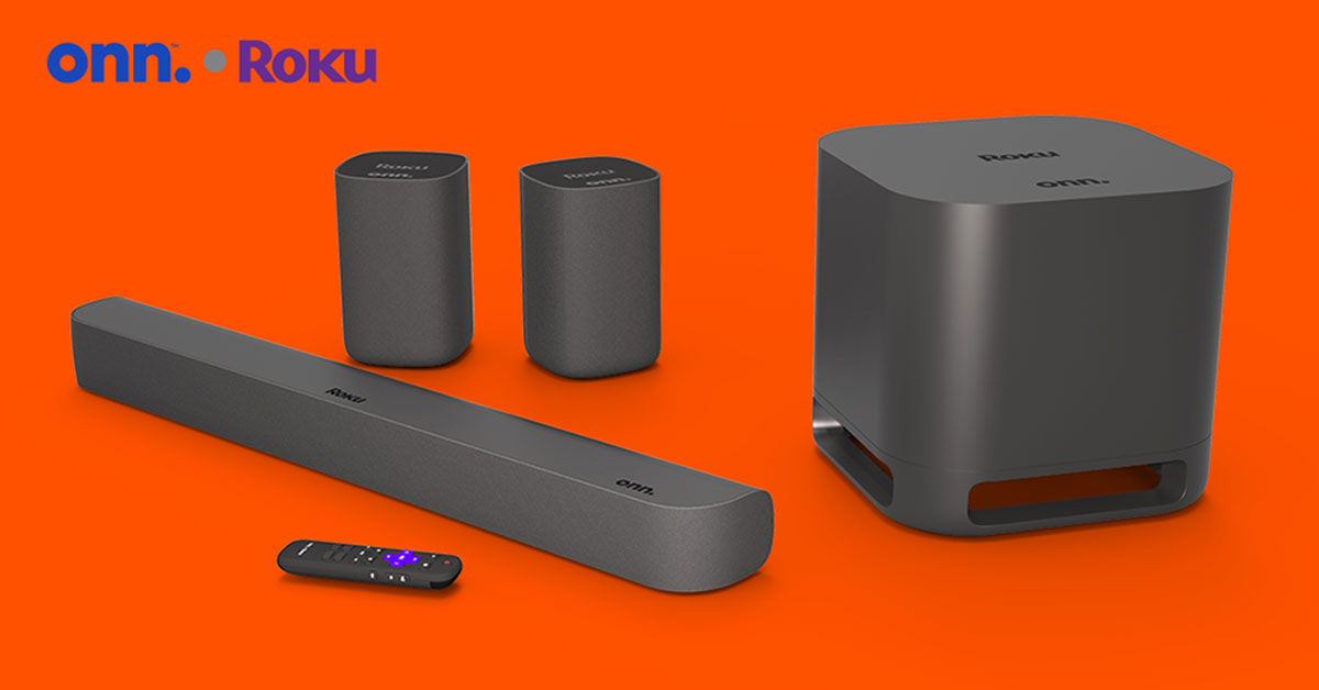 NEW - onn. Roku Wireless Subwoofer Home Theater System 
