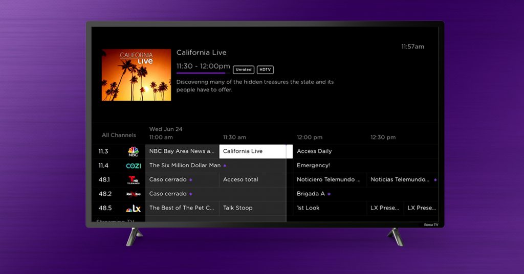 Live TV Channel Guide On The Roku Channel