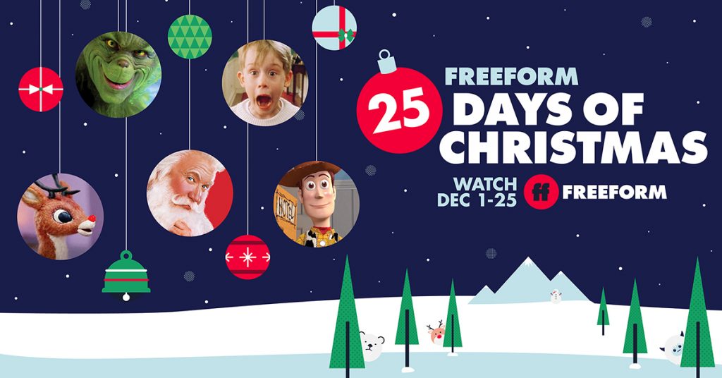 Enter Freeform’s 25 Days of Christmas sweepstakes for a chance to win a