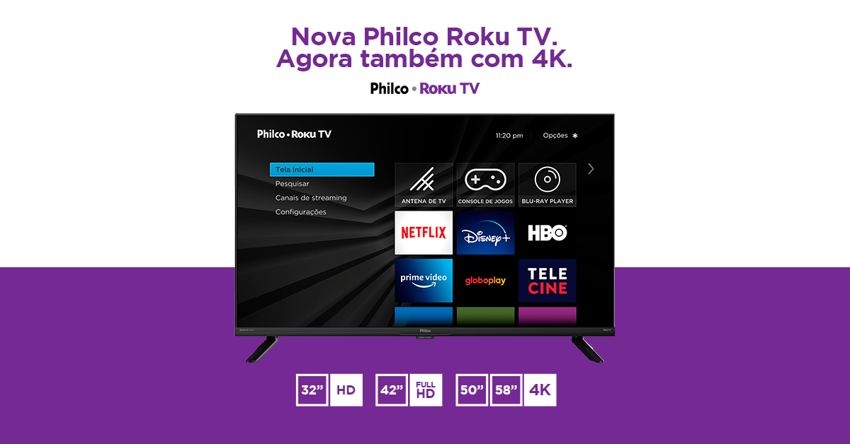 Roku e Philco lançam a Philco Roku TV no Brasil