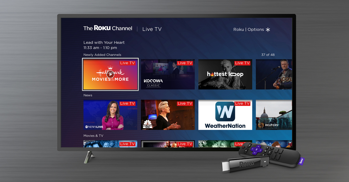 Roku channels live online tv