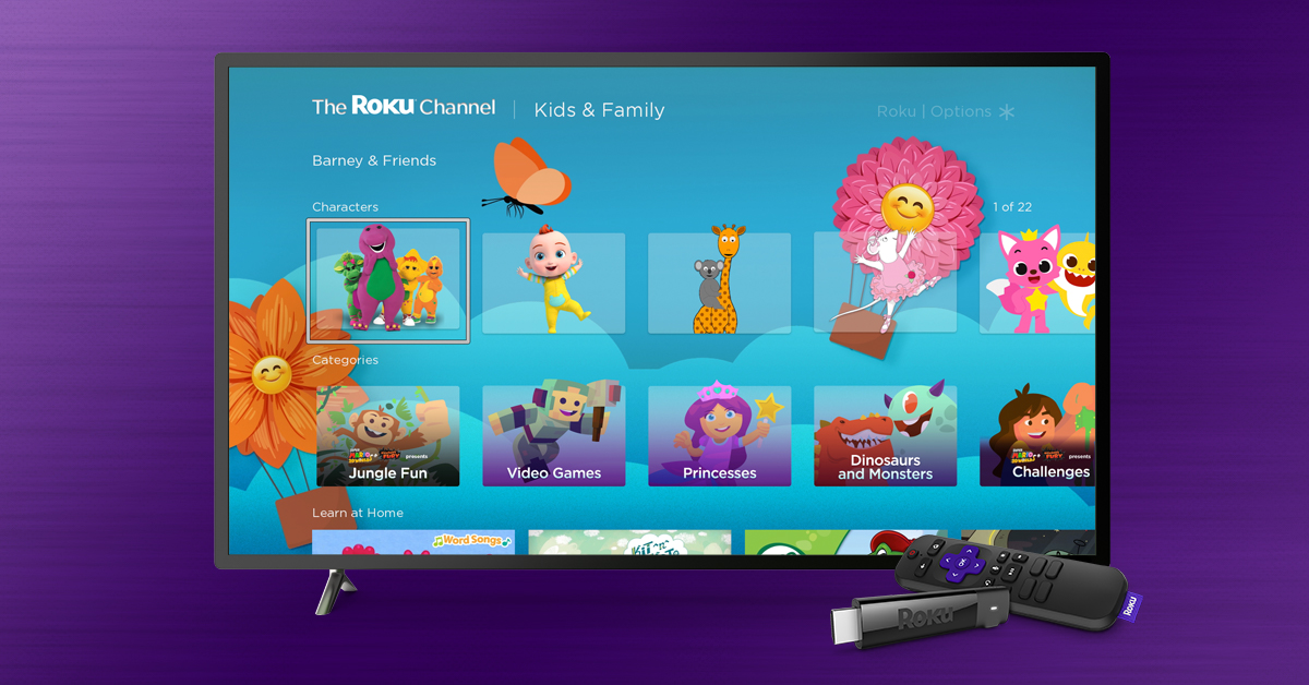 New Kids & Family content on The Roku Channel