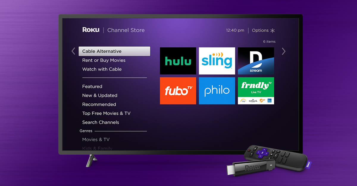 O que Roku fará se eu não tiver um provedor de TV?