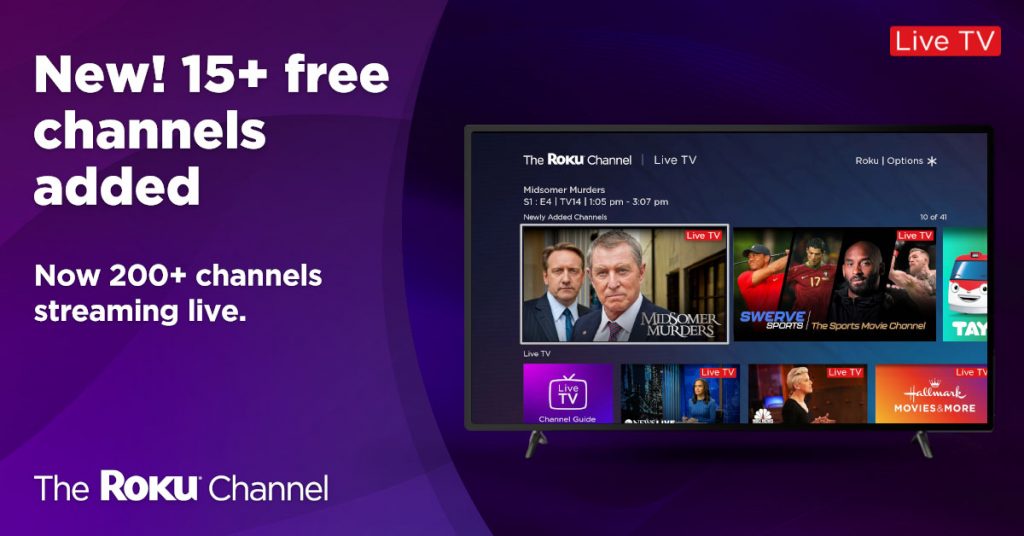 The Roku Channel launches 15+ new live linear channels