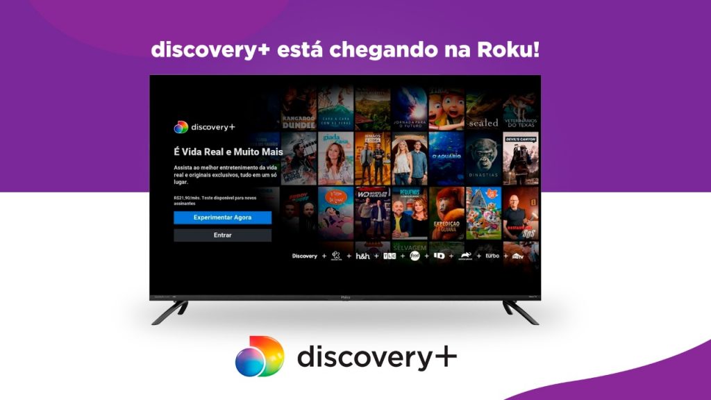 discovery+ chega na Roku