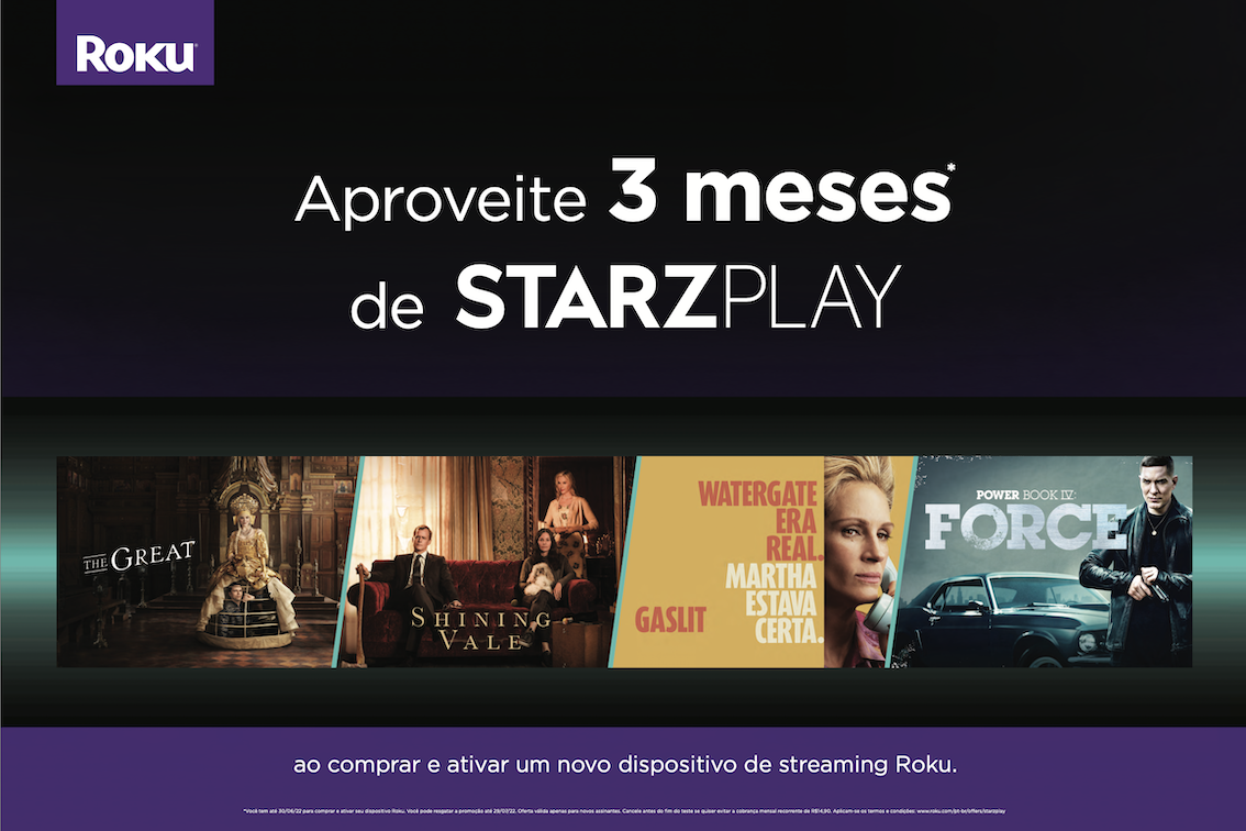 Streaming Starzplay é disponibilizado também na TV por assinatura