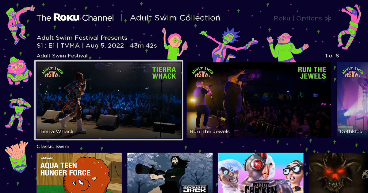 Stream the Adult Swim Festival on The Roku Channel