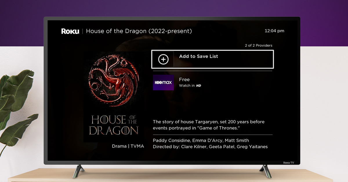 Save it now stream it later Introducing Save List from Roku