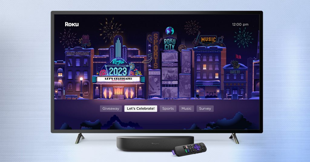 Ring in 2023 with the New Year’s Central experience on your Roku device