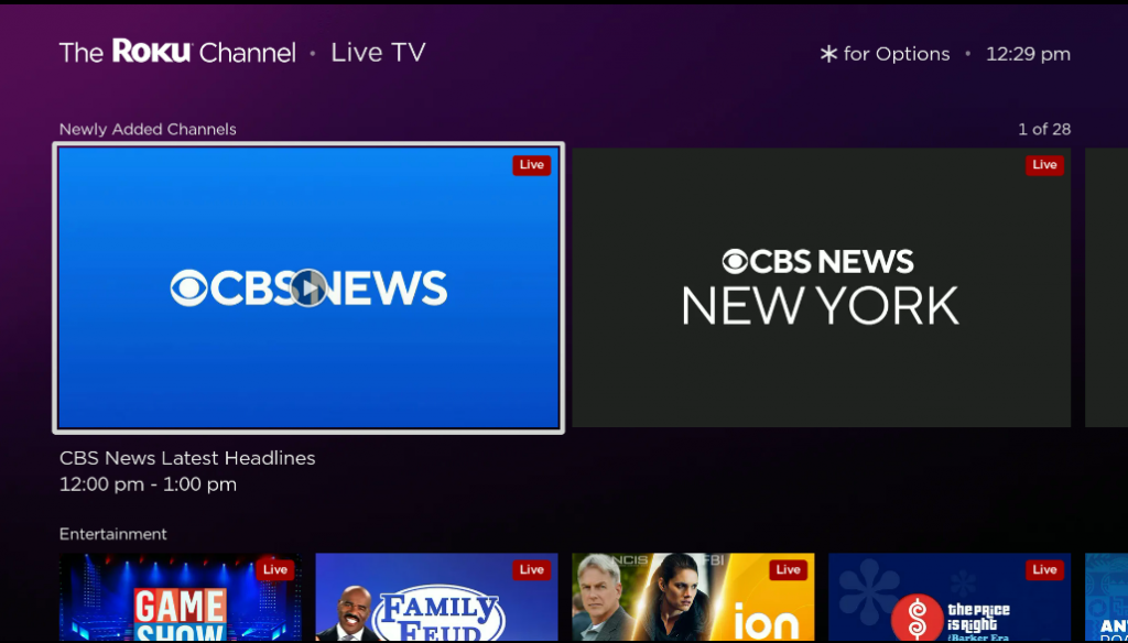 More than 40 new linear channels now available on The Roku Channel from CBS News, FOX Television