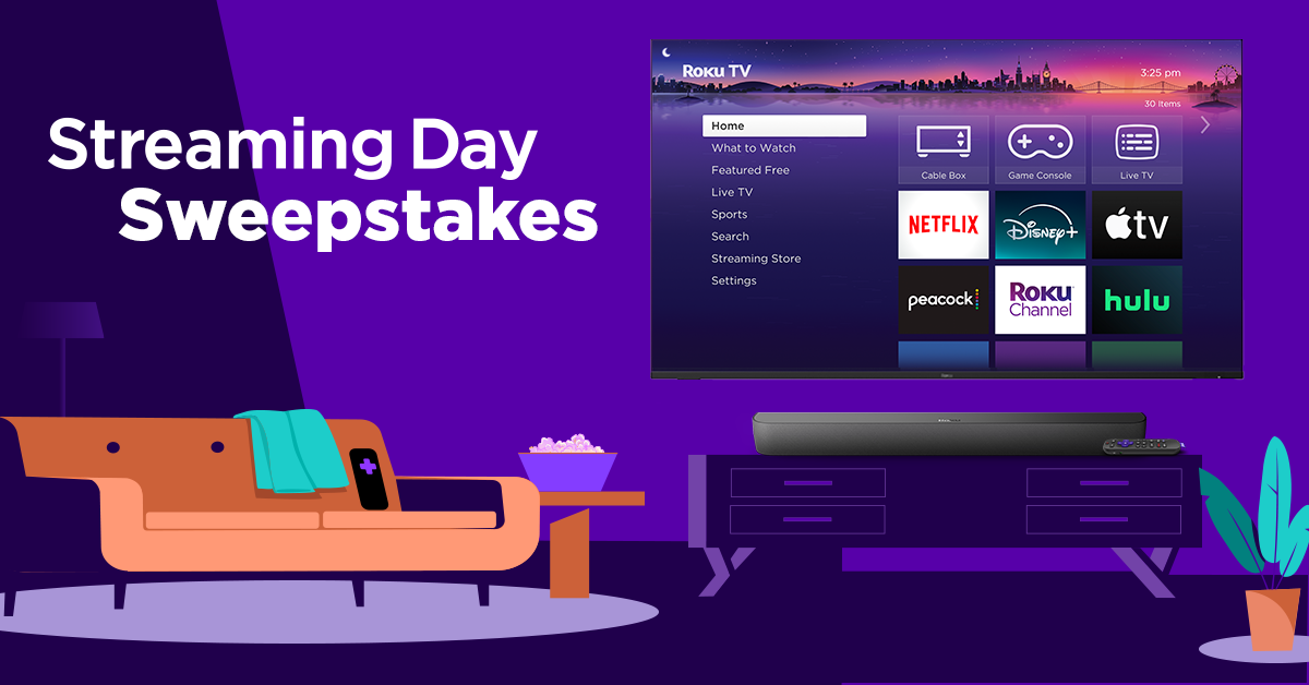 Enter for a chance to win a Roku Pro Series TV and more!