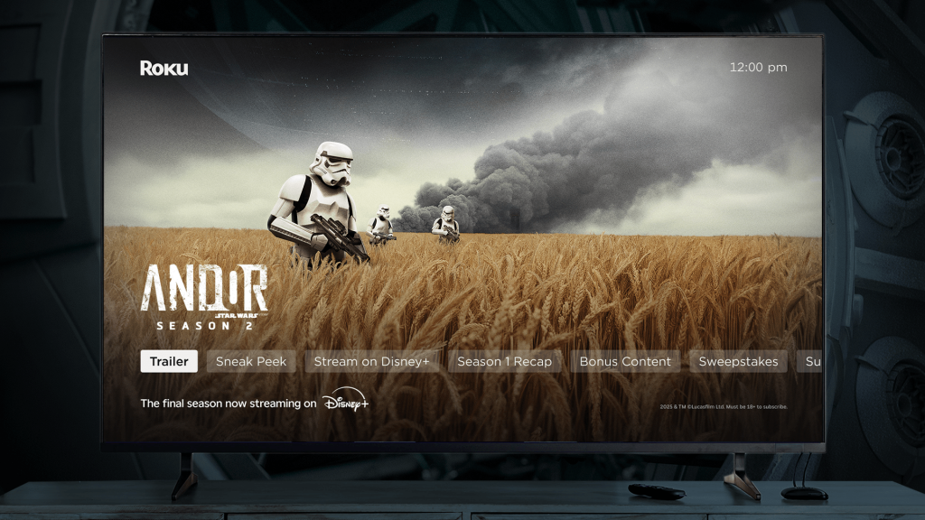 Andor Free Fan Experience Roku