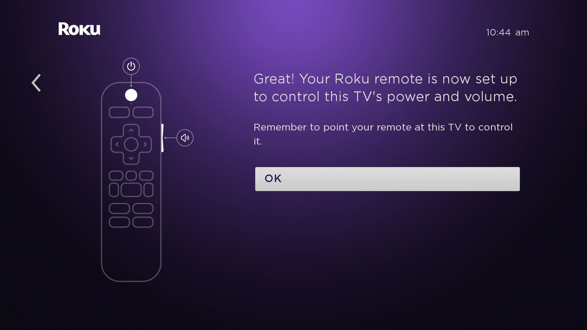 how to set up roku remote to my tv