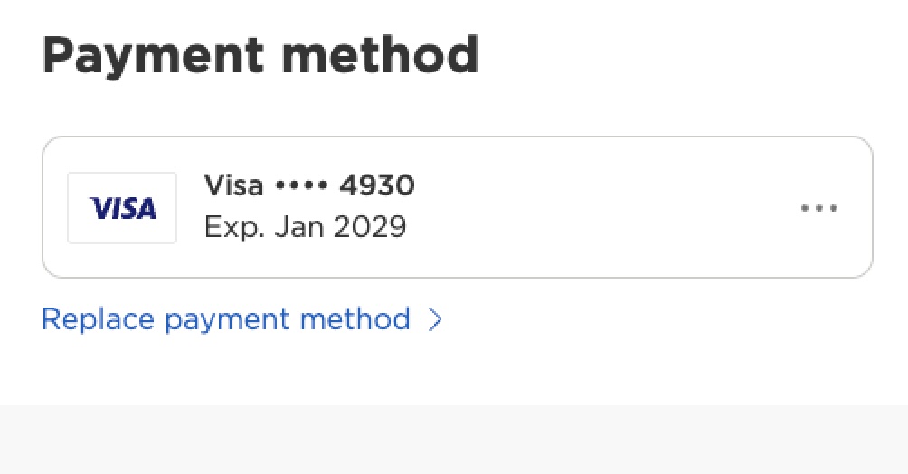 Acceptable Roku payment method 1
