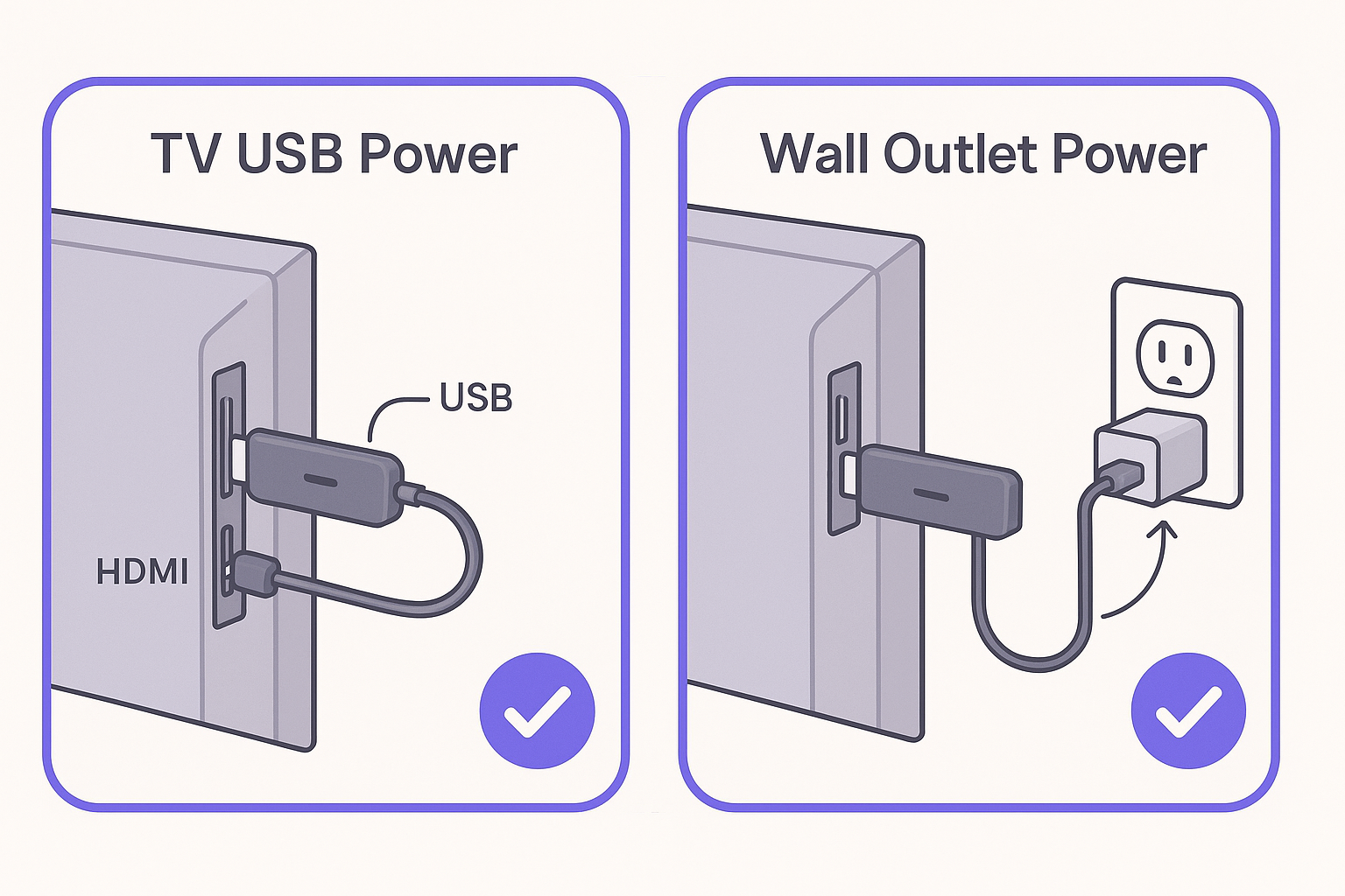 Roku streaming player power options