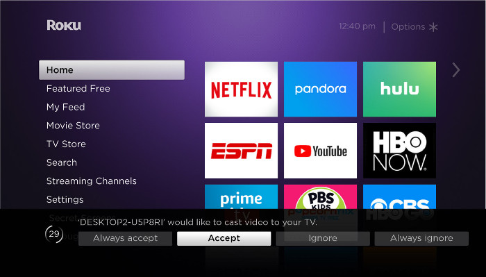 can you mirror roku with mac computer