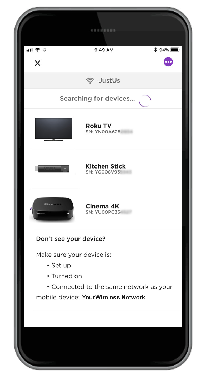 How do I set the name and location of my Roku® streaming device