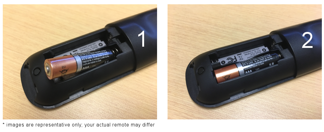 General Battery Handling And Disposal Official Roku Support Gently Push The Positive Terminal Until Battery Clicks Into Place