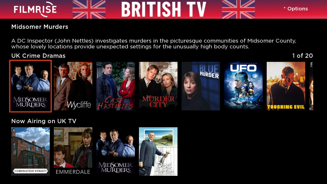 FilmRise British TV Roku Guide