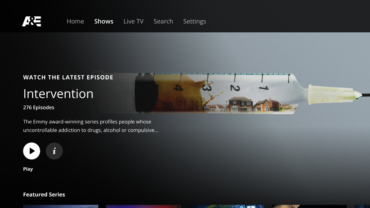 A&E TV App Roku Channel Store Roku