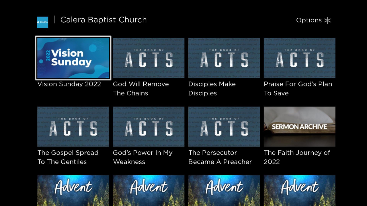 Calera Baptist Church | TV App | Roku Channel Store | Roku