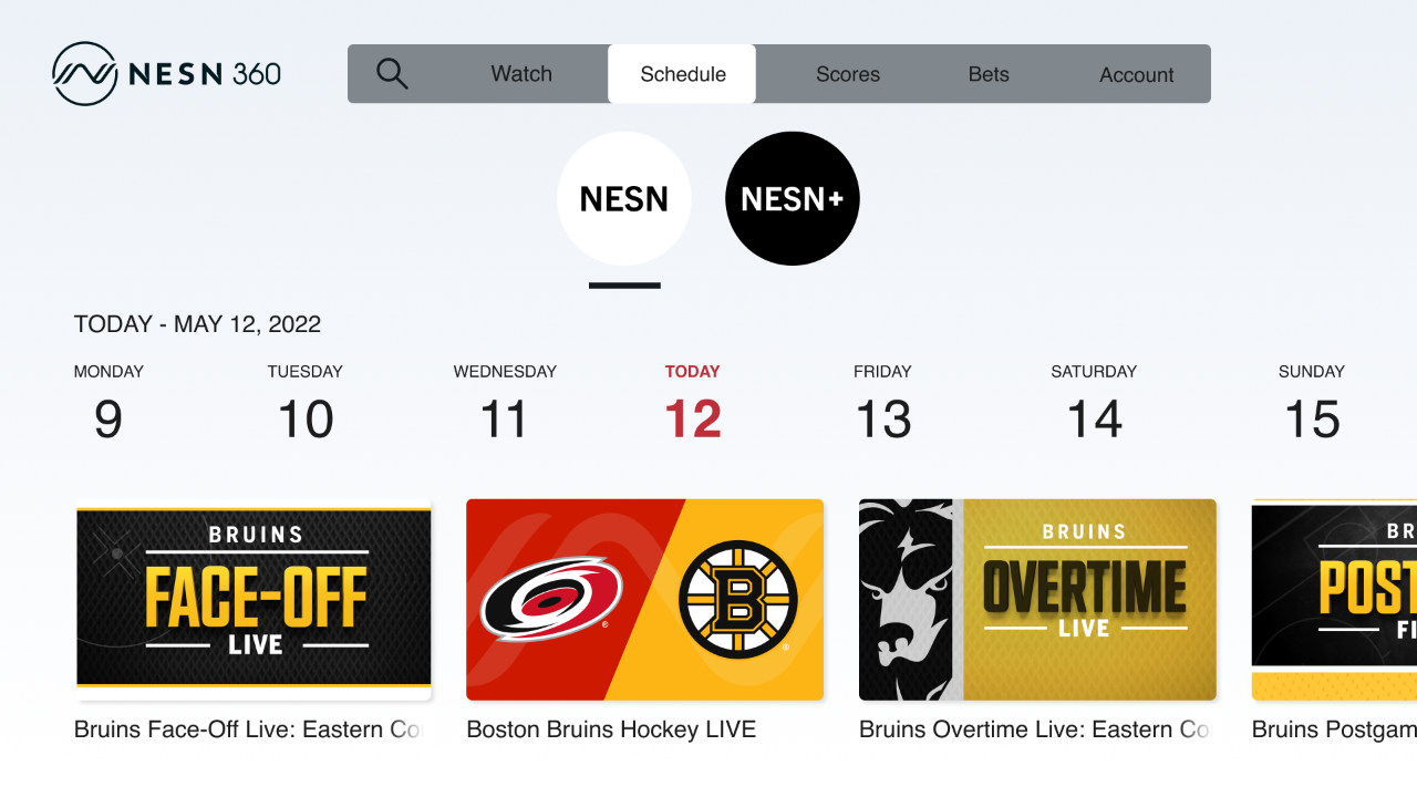 NESN 360 | TV App | Roku Channel Store | Roku