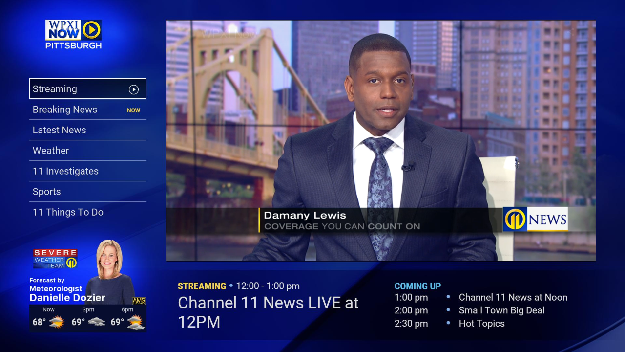 WPXI Ch. 11 News Pittsburgh Roku Channel Store Roku