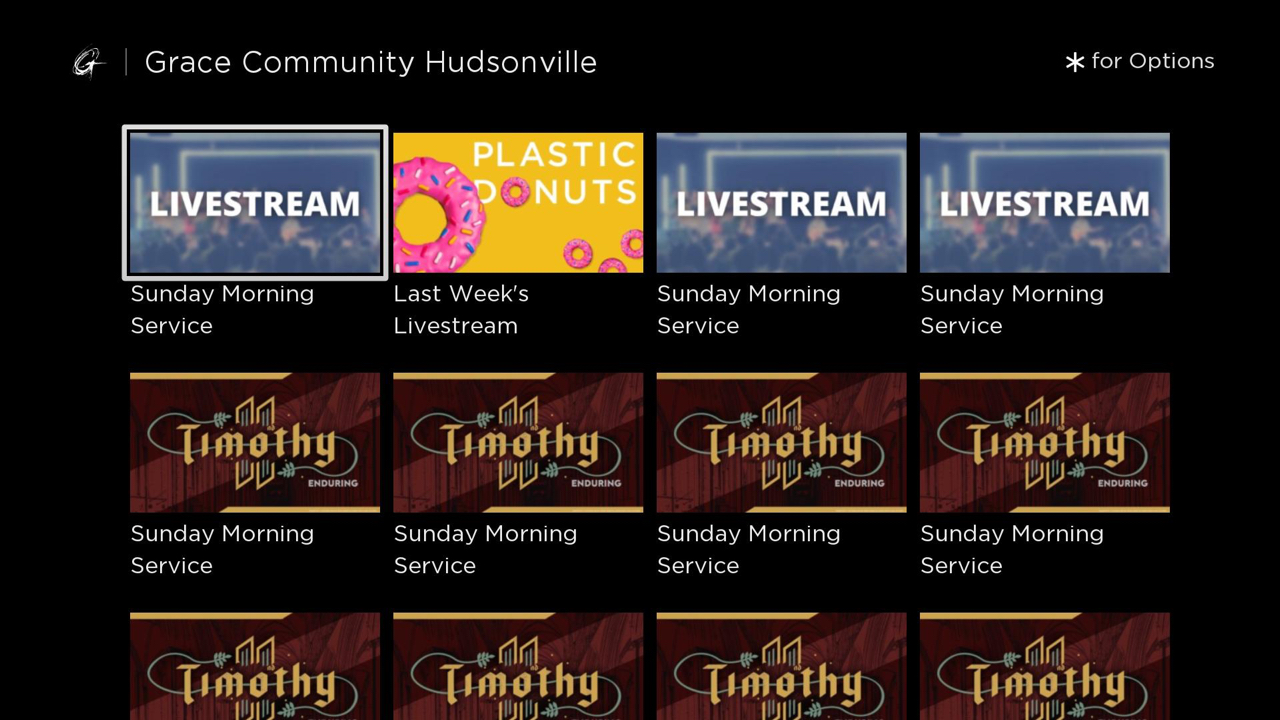 Grace Community Hudsonville TV App Roku Channel Store Roku