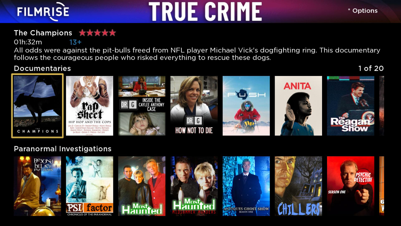 FilmRise True Crime | TV App | Roku Channel Store | Roku