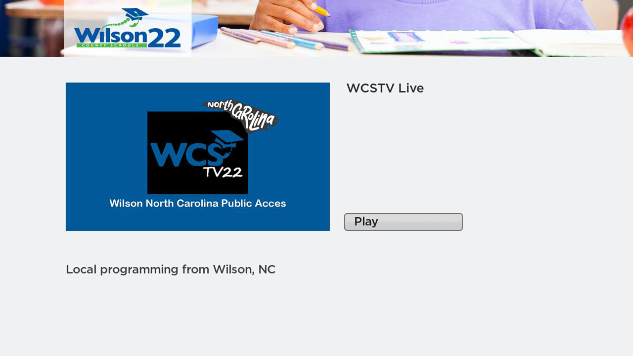 Wilson County Schools TV App Roku Channel Store Roku
