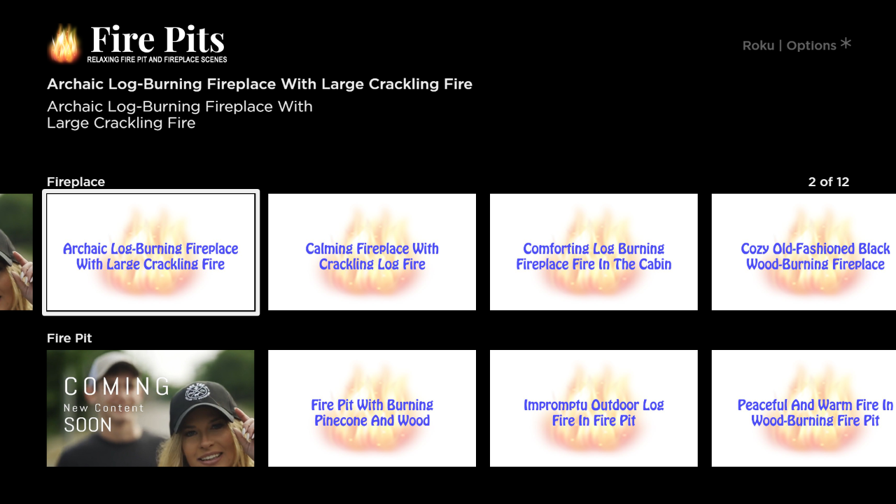 Fire Pits | TV App | Roku Channel Store | Roku