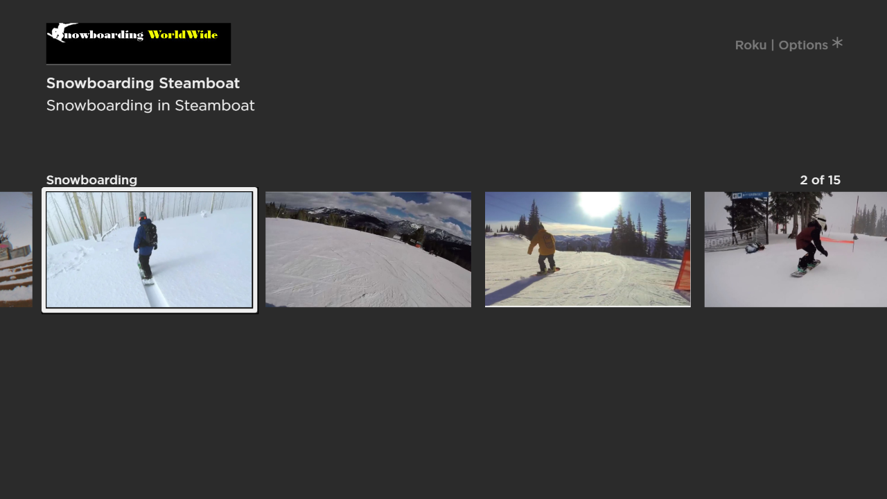 Snowboarding Worldwide TV App Roku Channel Store Roku