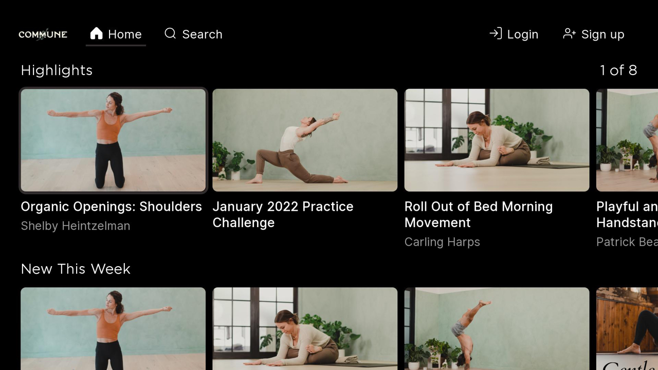 Commune Yoga TV App Roku Channel Store Roku